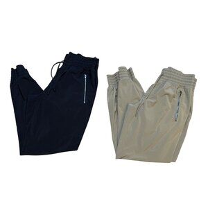 Athleta‎ Camden Joggers Black Beige Size 0 Lot of 2